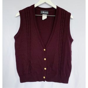 Purple Burgundy 90’s Sweater Vest